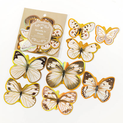 [2601-210] Foil Butterfly Journal Sticker Set