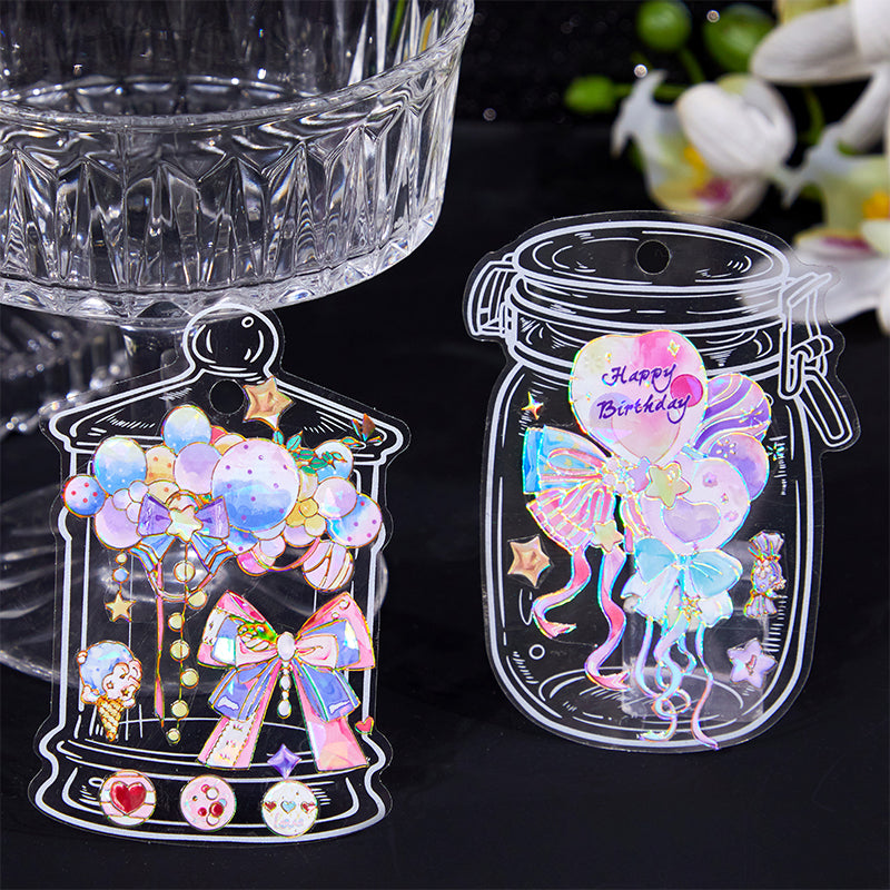 [2601-221] Shell Glow Series Foil PET Journal Sticker Set 6 Styles