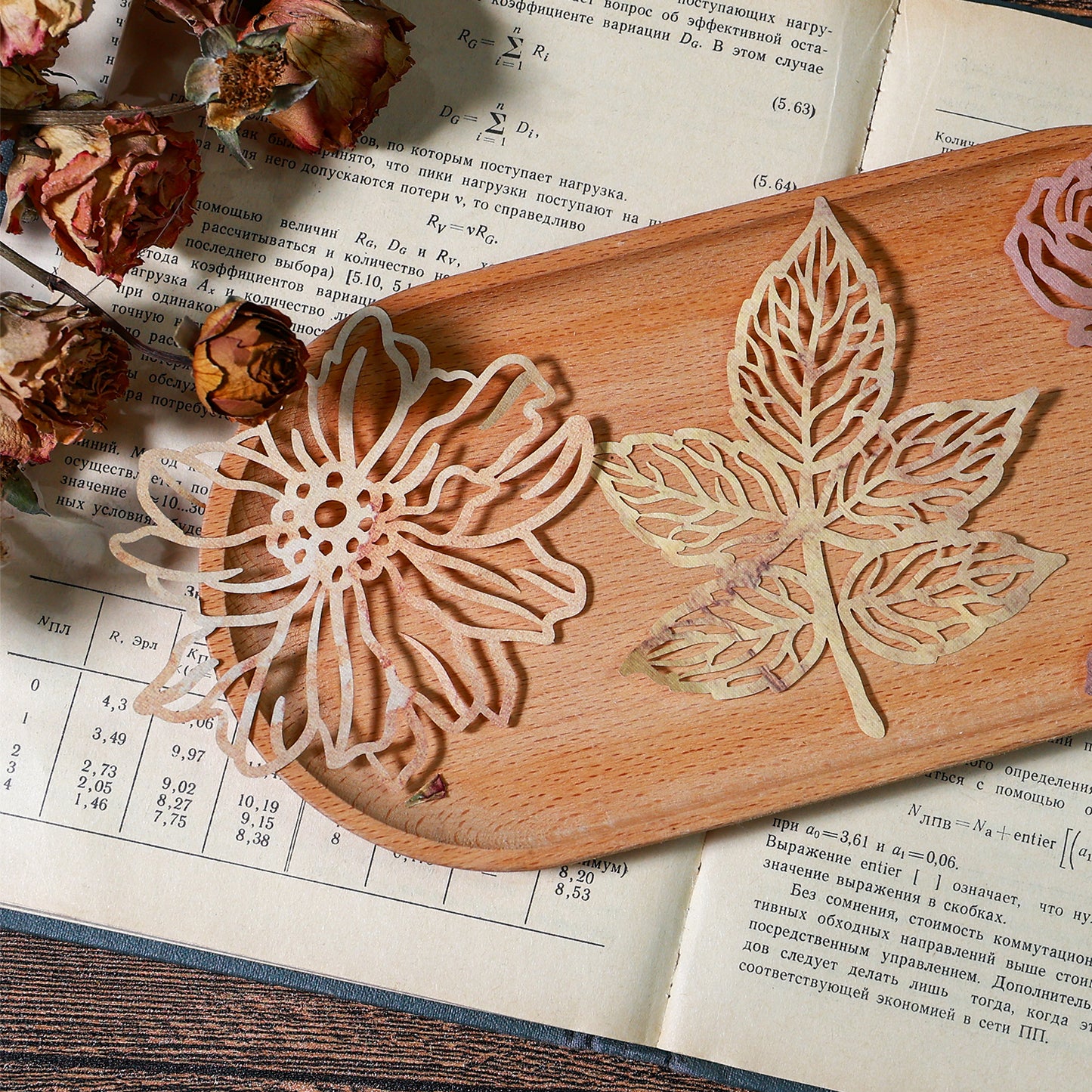 [2601-172] Poem of the Wild – Vintage Botanical Lace Paper Set (4 Designs)