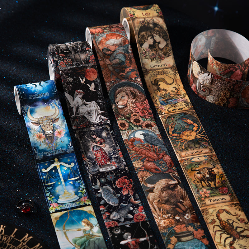 [2603-009] Zodiac Background Washi Tape 4 Styles