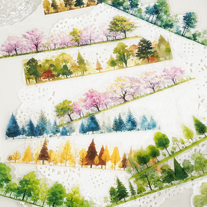 [2603-110] Nature Landscape PET Sticker Pack 6 Styles