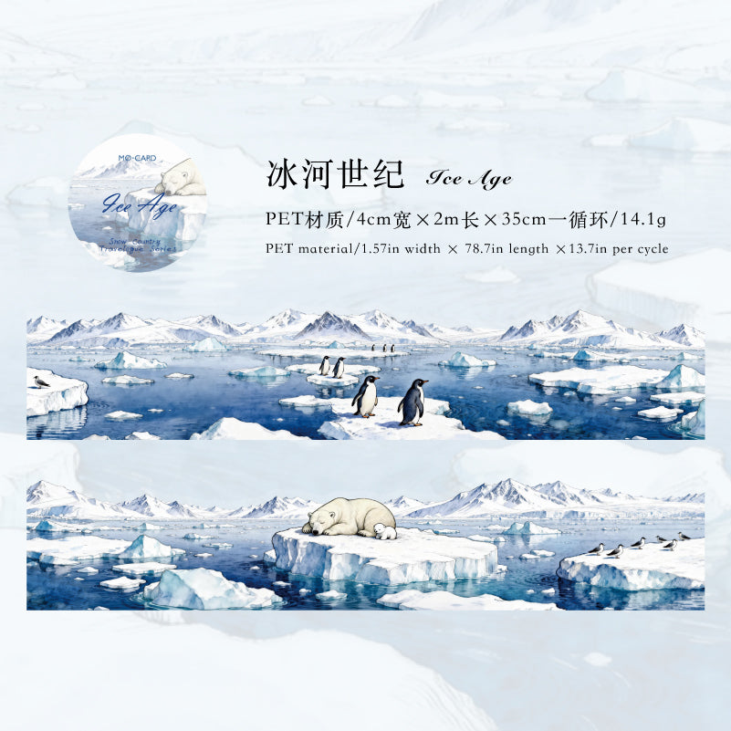 [2602-024] Snowland Winter PET Stickers 6 Styles