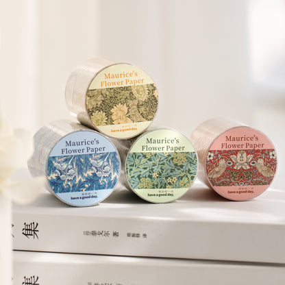 [2602-012] Vintage Floral Pattern PET Tape 4 Styles
