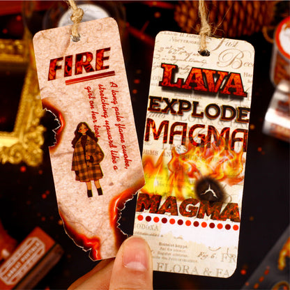 [2603-103] Burning Flame Fantasy PET Decorative Tape 6 Styles