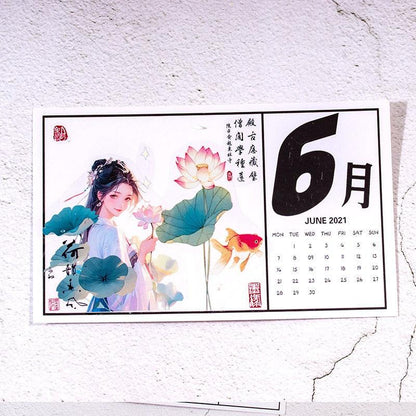 3057 Hand Tape Flower Character Aquascape - Memo Journals