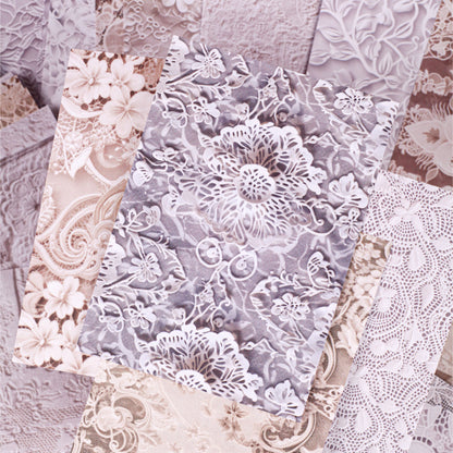 [2601-213] Vintage Lace Embossed Journal Paper Set