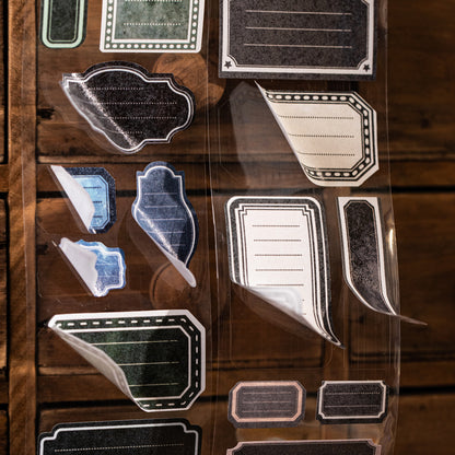 [2602-014] Vintage Handwritten Label Washi Tape 4 Styles