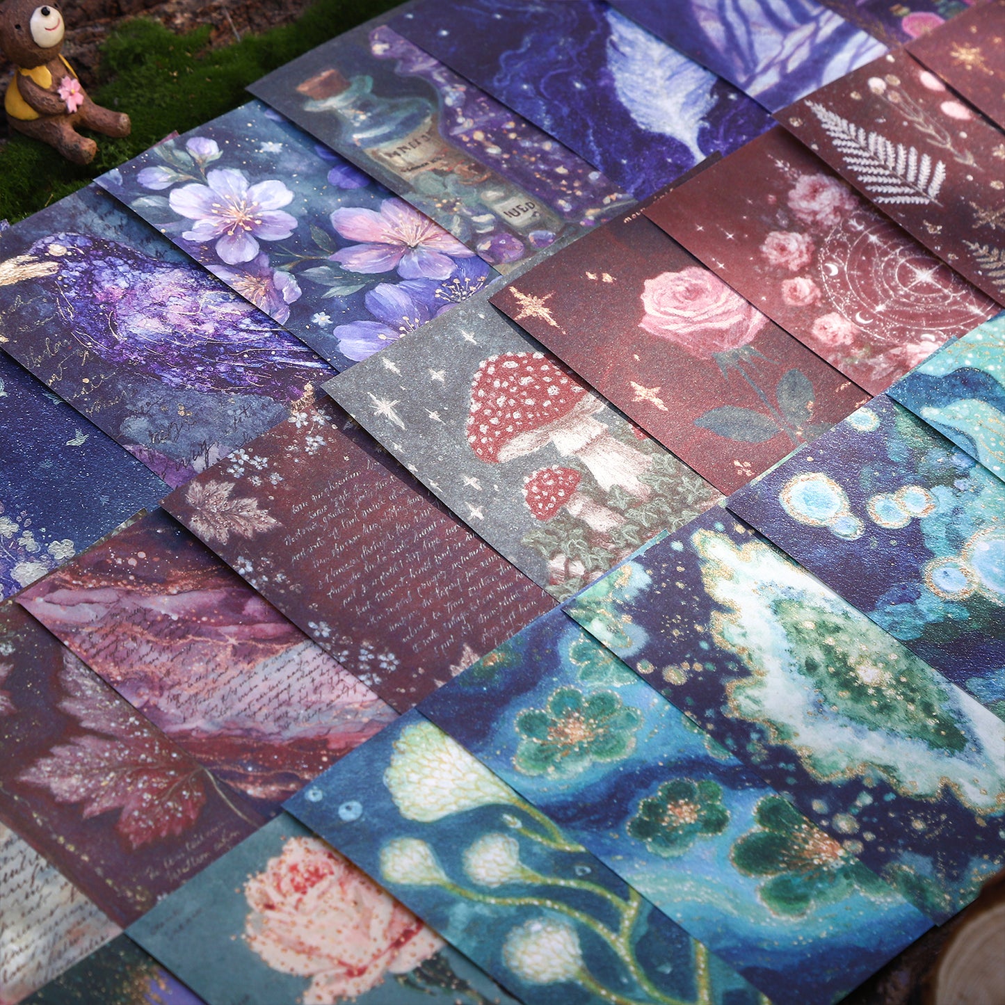 [2603-099] Fantasy Dream Journal Collage Paper 6 Styles