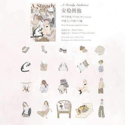 [2601-188] Candy Poetry Girl Journey PET Stickers