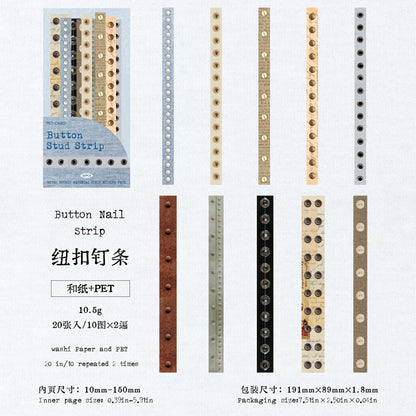[2601-215] Vintage Time Label Sticker Strips