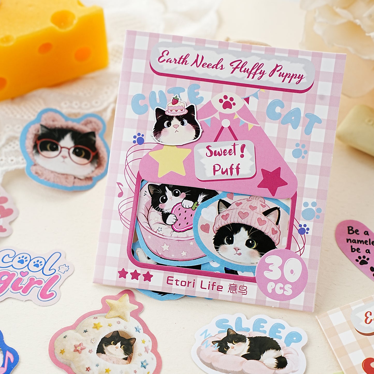 [2603-066] Cute Animal Party Stickers 6 Styles