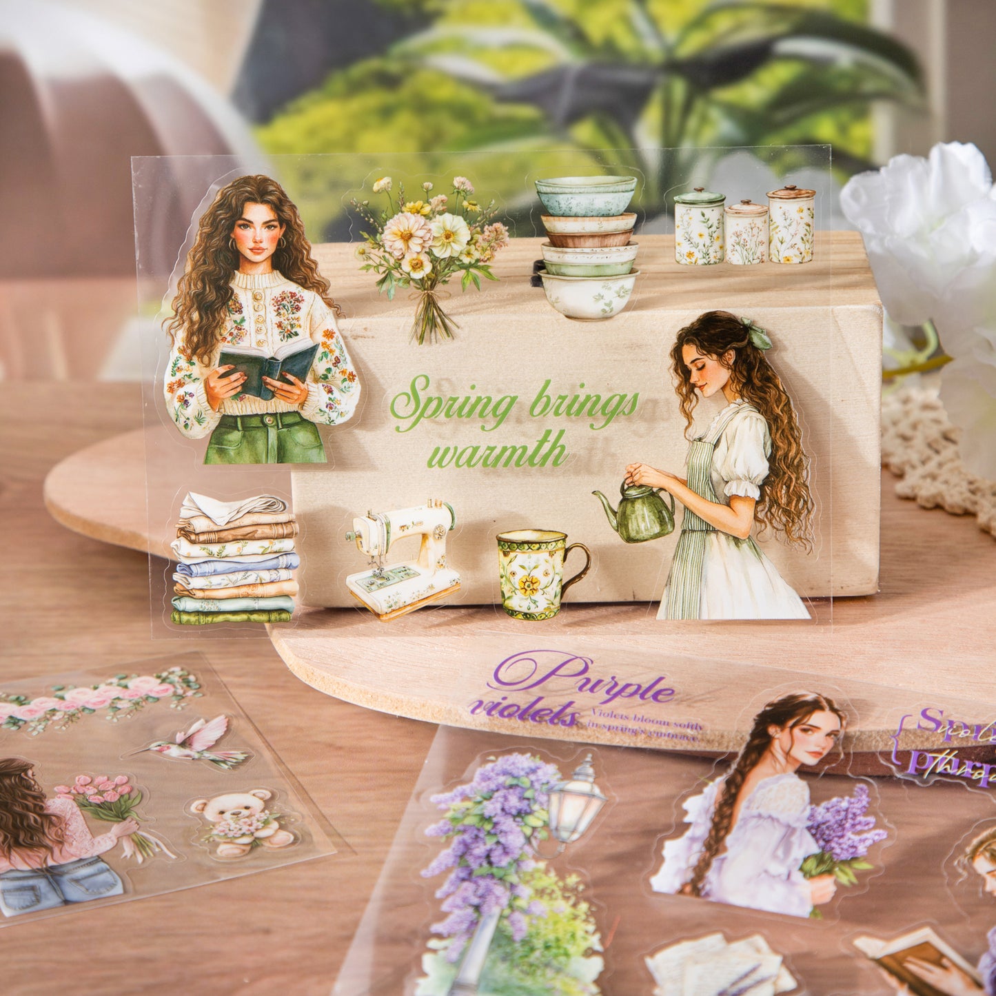 [2601-211] Spring Garden Journal Sticker Book