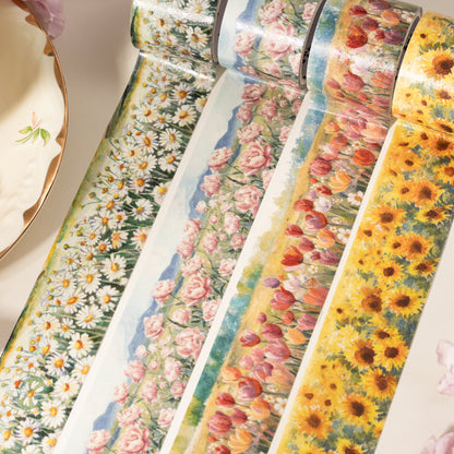 [2603-121] Floral Field Washi Tape 4 Styles
