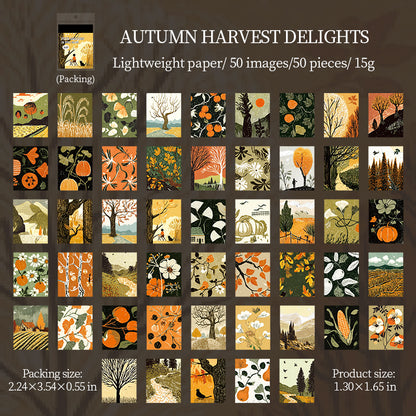[2601-236] Four Seasons Roaming Series Journal Decorative Stickers 4 Styles