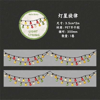[2603-096] Fairy Light Party Decorative Tape 6 Styles