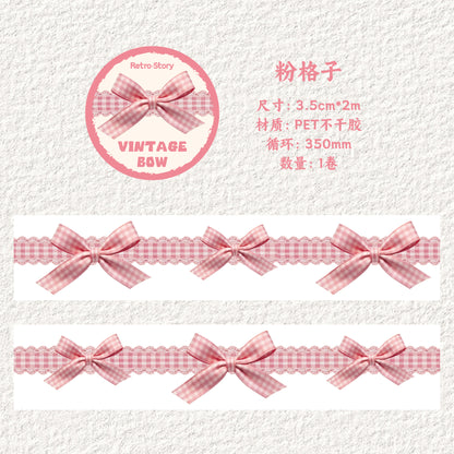 [2603-054] Vintage Bow Washi Tape 6 Styles