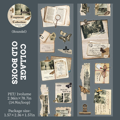 [2601-157] Fragmented Memories – Vintage Collage PET Tape (4 Designs)