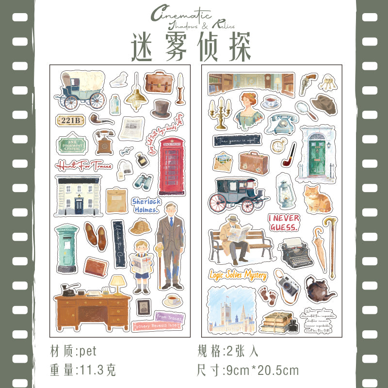 [2601-163] Misty Detective – Cinematic PET Stickers (6 Designs)