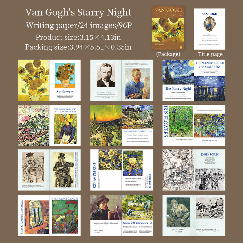 [2601-143] Vintage Art Mini Books – Classic Masterpiece Collage Series (6 Designs)
