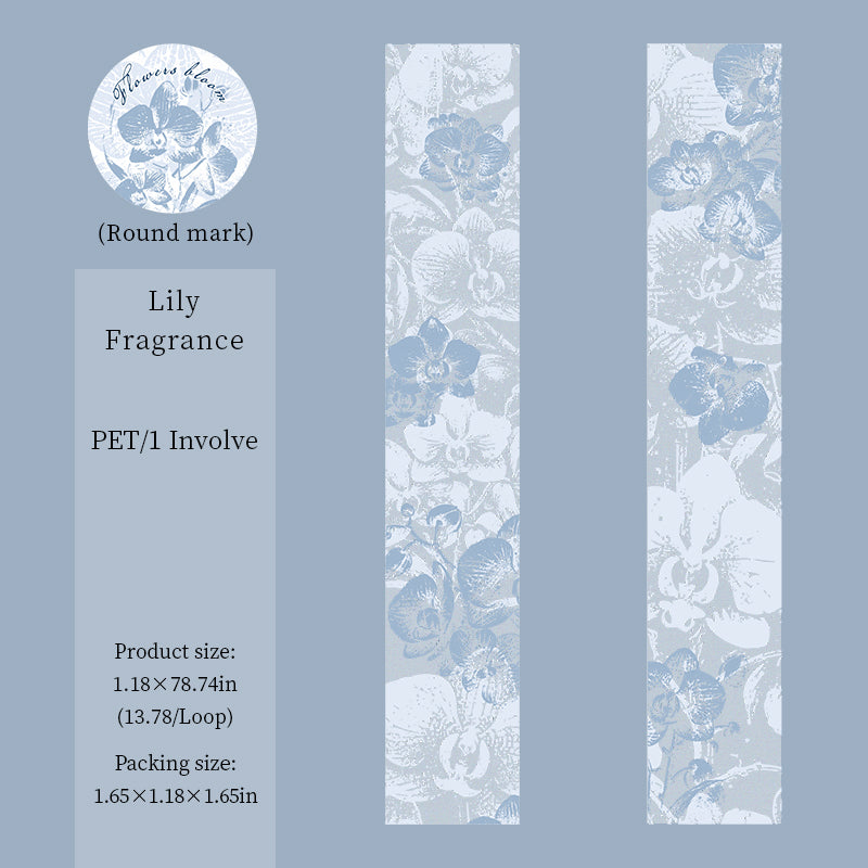 [2601-186] Blooming Dawn Botanical PET Washi Tape