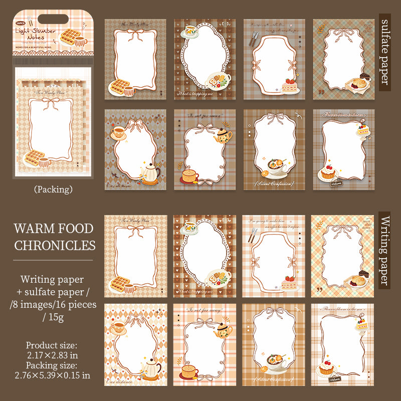 [2603-036] Hand Drawn PET Background Collage Stickers 6 Styles