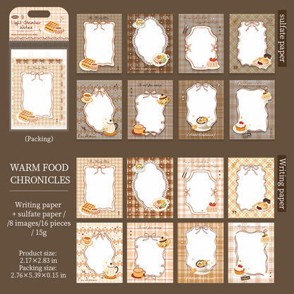 [2603-036] Hand Drawn PET Background Collage Stickers 6 Styles