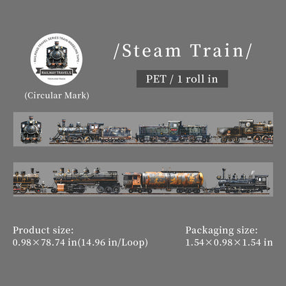 [2603-021] Train Travel Scene Tape 4 Styles