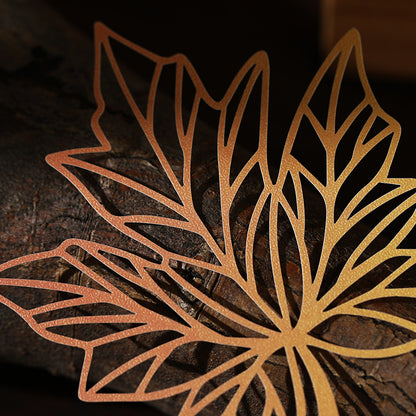 [2601-224] Falling Leaves Paper Cut Series Journal Collage Base Material Pack 10 Pieces 4 Styles