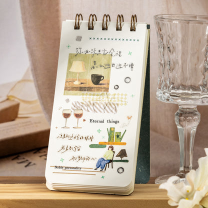 [2603-102] Mini Square Lifestyle Sticker Book 4 Styles