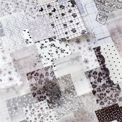 [2603-084] Korean Style Floral Journal Background Paper 6 Styles