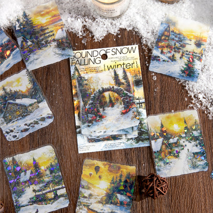 [2601-194] Snowfall Sound Winter Scene Stickers
