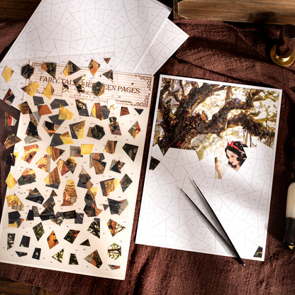 [2603-062] Vintage Fairy Tale Puzzle Stickers 4 Styles
