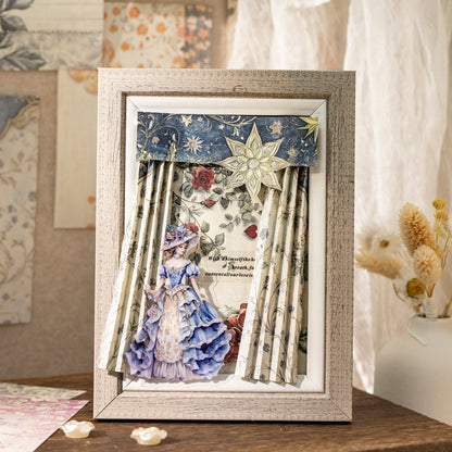 [2603-044] Floral Background Ephemera Book 6 Styles