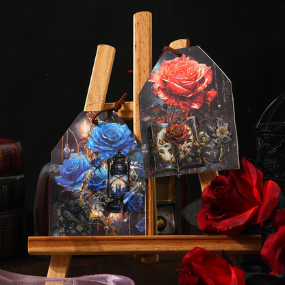 [2601-173] Shadow Rose – Gothic Vintage Rose Card & Sticker Set (4 Designs)