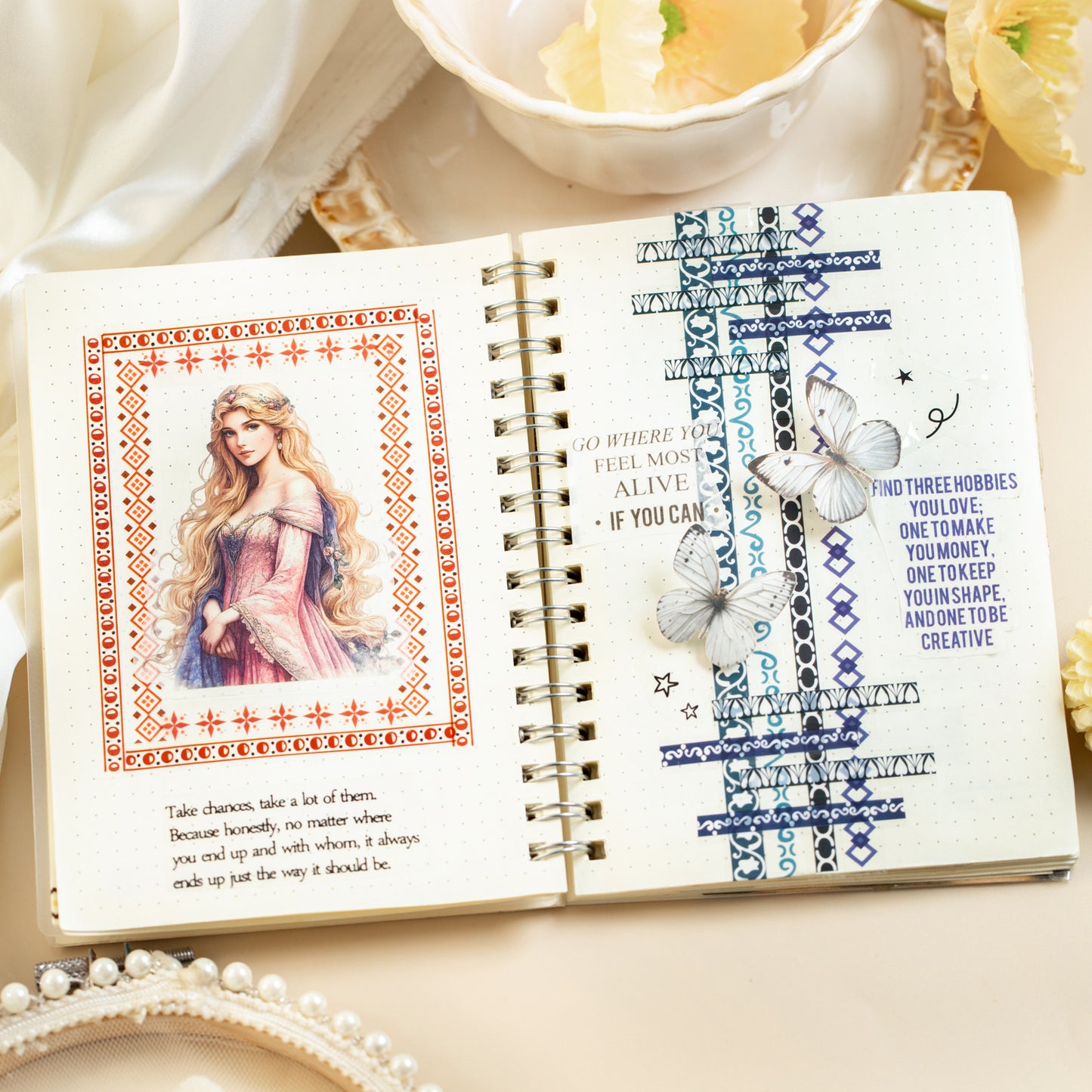 [2603-001] Themed Mixed Material Sticker Book 4 Styles