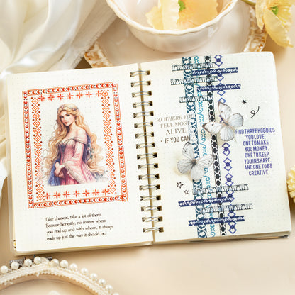 [2603-001] Themed Mixed Material Sticker Book 4 Styles