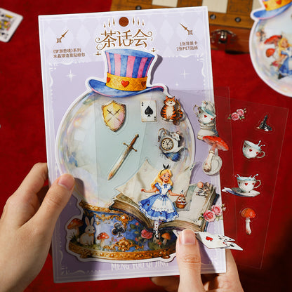 [2603-031] Fantasy Crystal Ball Scene Stickers 4 Styles