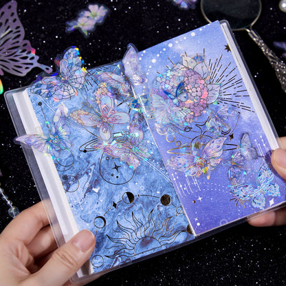 [2603-087] Iridescent Butterfly PET Decorative Stickers 8 Styles