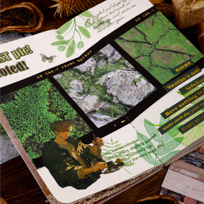 [2602-004] Vintage Natural Texture Background Paper 6 Styles