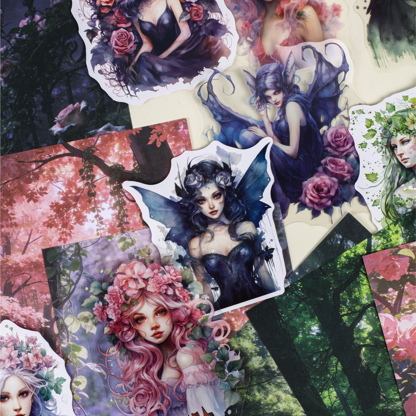 [2603-051] Vintage European Character Ephemera Pack 6 Styles