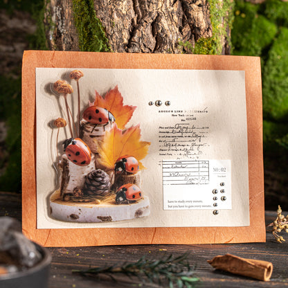 [2601-145] Vintage Insect Specimen PET Stickers – Botanical Entomology Collection (4 Designs 10 Sheets)