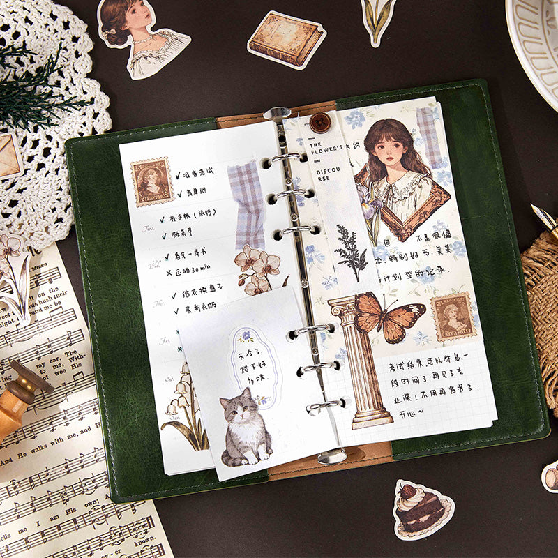 [2602-027] Vintage Character Collage Stickers