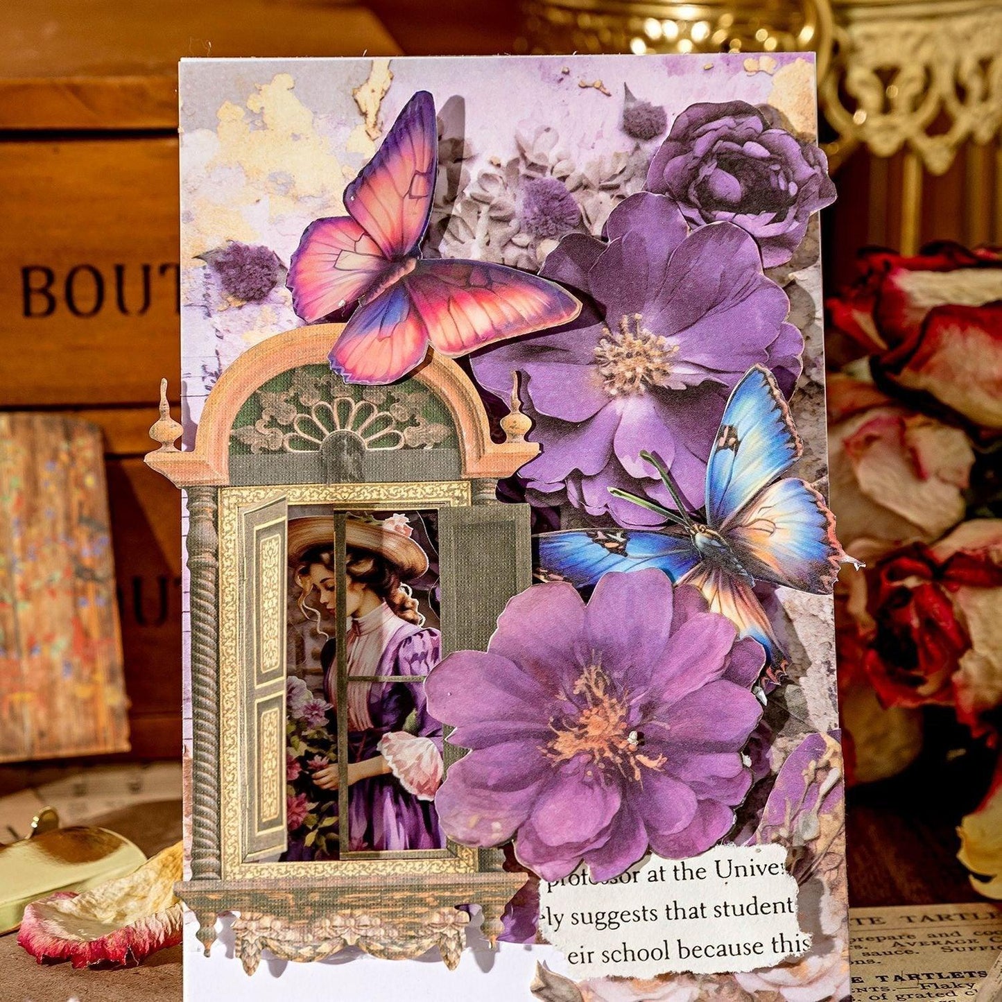 1189 Sticker Pack Flower Window Sill Series - Memo Journals