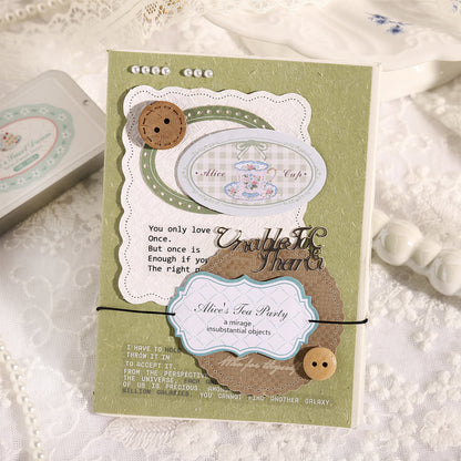 [2601-182] Alice Sweet Dream Sticker Box Set – 6 Designs, 20 Sheets, Fairy Tale Journal Stickers