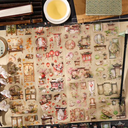 [2603-112] Chinese Seasonal Scene PET Tape 4 Styles