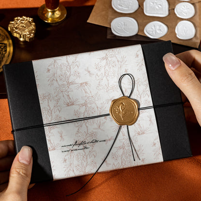 [2601-134] 3D Wax Seal Stickers – Soft Moments Vintage Journaling Set (4 Designs)