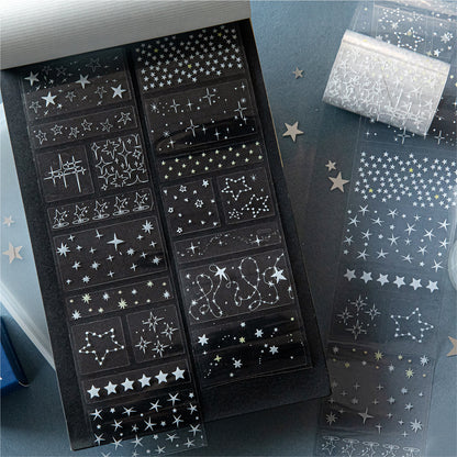 [2602-018] Transparent PET Deco Tape Set 4 Styles