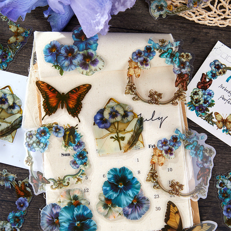 [2603-046] Vintage Floral Frame Stickers European Style 6 Styles