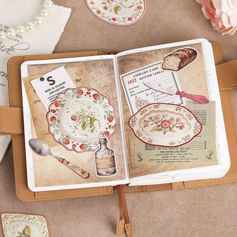 [2603-048] European Tableware Stickers 6 Styles