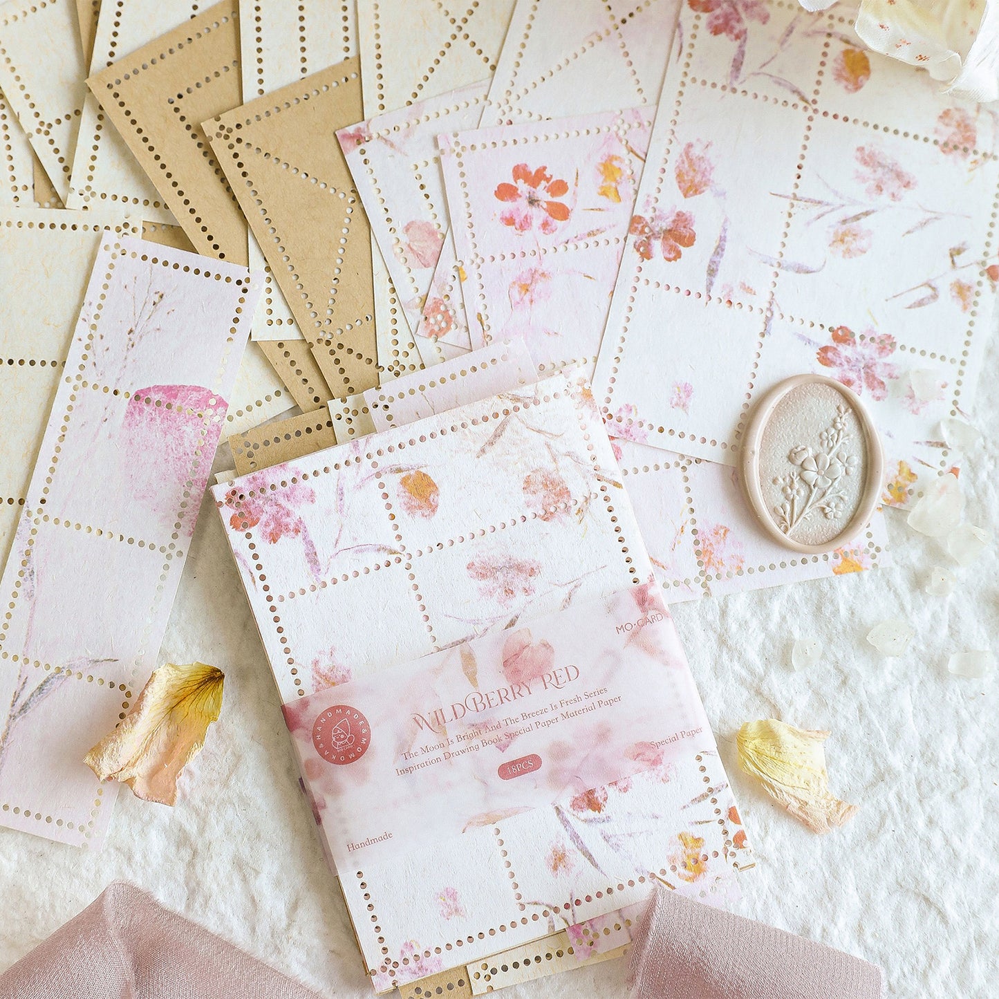 [2601-209] Vintage Botanical Journal Paper Set